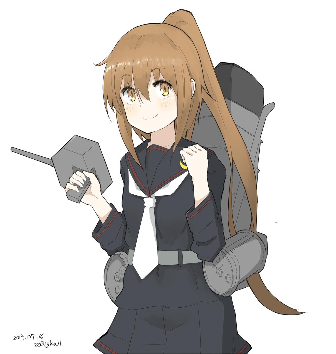 艦これ「#艦これ版深夜の真剣お絵描き60分一本勝負
#艦これ版真剣お絵描き60分一本勝負」|つけもののイラスト