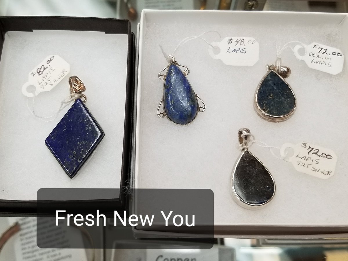 EastCoastMadeEm's tweet photo. Looking for unique #Sterling #Silver #Jewelry
Under the counter today, we have added #Lapis and #Denum Lapis... pins, rings, and pendants. https://t.co/wYjmIwZ42o
