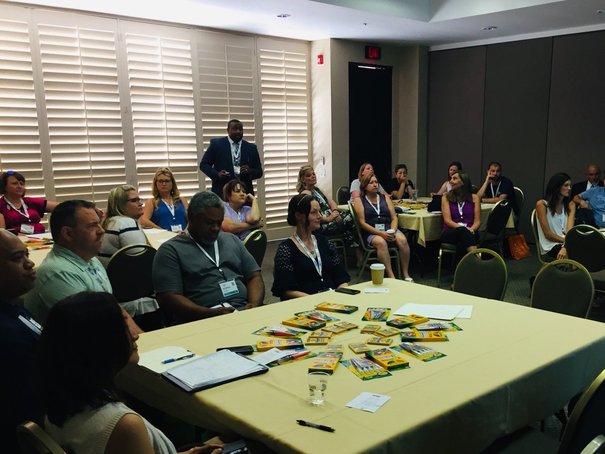 CrayolaLearning's tweet photo. Dr. Ron Woodard sharing his vision that led to a partnership with @creatEDCrayola to creatively transform schools in @MauryCoSchools during yesterday's Making Thinking Visible session at #NSTConference! #NSTC2019 https://t.co/M0BUsy4zQu