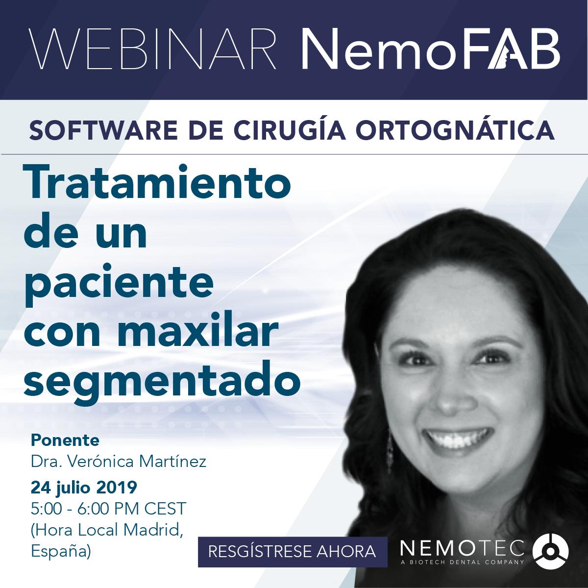 Nemotec (@nemotec) on Twitter photo WEBINAR GRATUITO - CIRUGÍA ORTOGNÁTICA
Descubra de la mano de la Dra. Veronica Martinez como realizar el plan de tratamiento de un paciente con maxilar segmentado.
Registro: nemouniversity.nemotec.com/en/product/web…
#cirugiaortognatica #maxilofacial #maxilarsegmentado #nemoFAB WEBINAR GRATUITO - CIRUGÍA ORTOGNÁTICA
Descubra de la mano de la Dra. Veronica Martinez como realizar el plan de tratamiento de un paciente con maxilar segmentado.
Registro: nemouniversity.nemotec.com/en/product/web…
#cirugiaortognatica #maxilofacial #maxilarsegmentado #nemoFAB