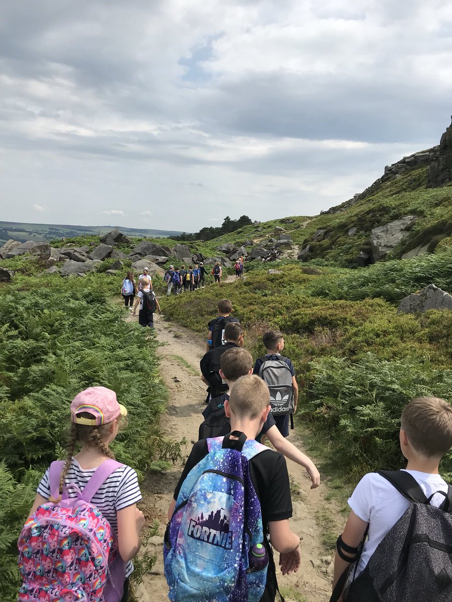 LowAshPrimary1's tweet photo. The famous walk up to the Cow &amp; Calf rocks! #Ilkley #Residential #LowAsh https://t.co/INaKUHCQwd