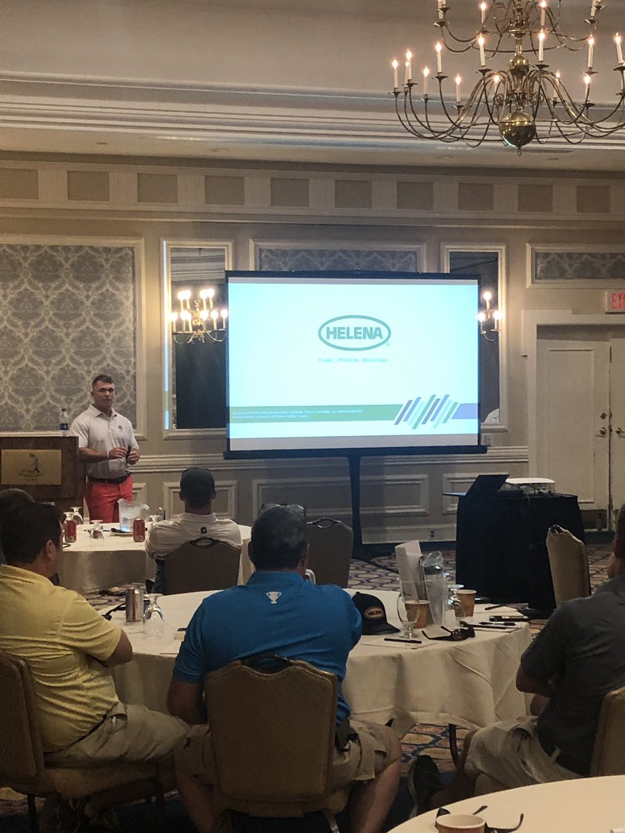 pete_signoretti's tweet photo. Big thanks to @HelenaSpecialty product experts @anasiewiczm &amp; @cdub4698 for sharing some knowledge today at @PinehurstResort #PPK #agronomy #trusthelena #planthealth https://t.co/nRF16SleG8