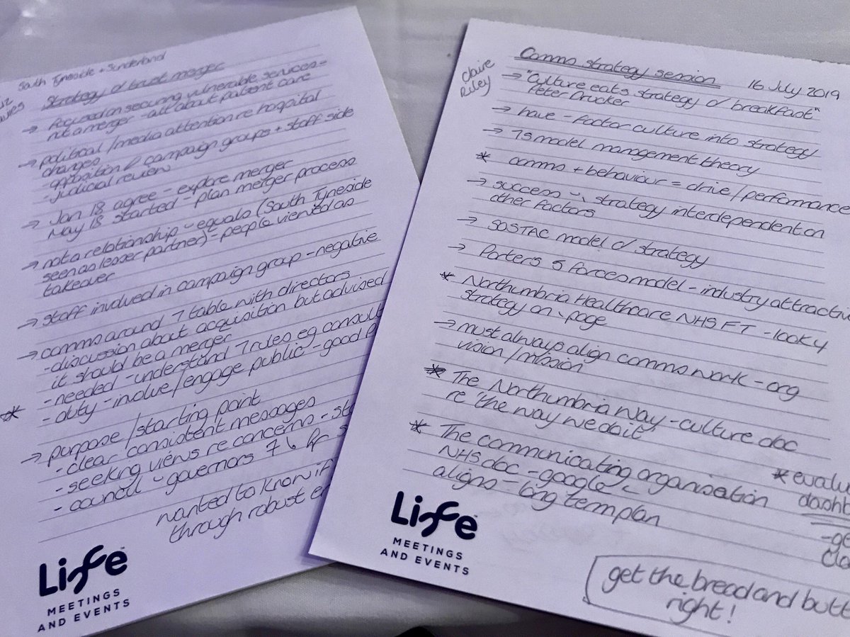 You know it’s useful when you need a second notepad to capture all the learning! Fab day - relevant and engaging from start to finish #NHScomms #strategiccomms #commsgeek Thank you @NHSCommsDev