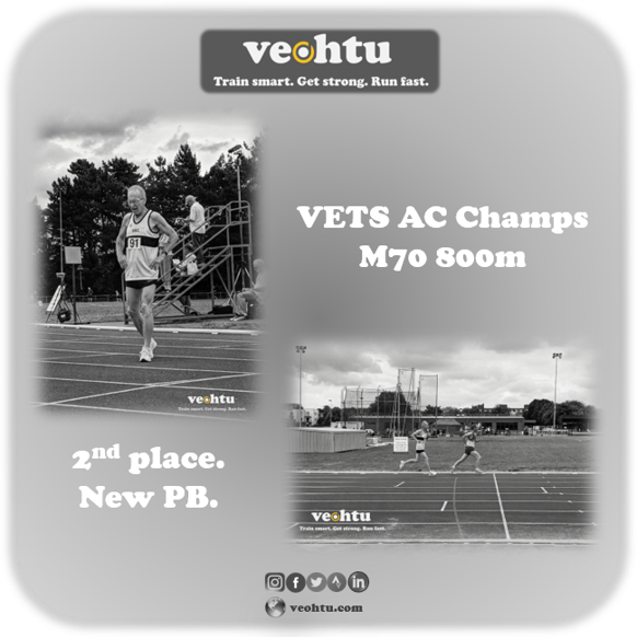 veohtu's tweet photo. Veohtu-coached athlete Trevor Solomon tore a huge 4-seconds off his 800m PB to take second place in a hard-fought race at the #VETSAC Champs at the weekend… Things are looking good ahead of the European Masters Champs (@EMACvenice2019) in Venice later this year! https://t.co/h1jnv2qRhA