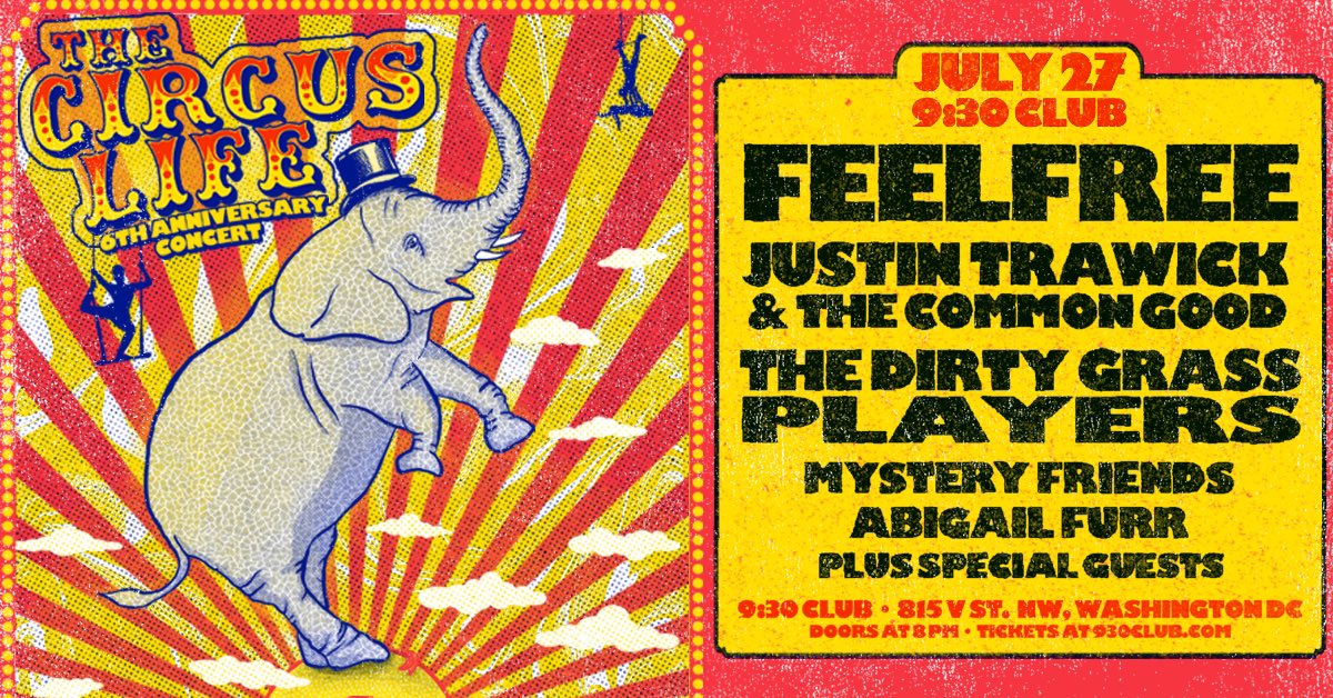 We’re at <a href="/930Club/">9:30 Club</a> on Sat. July 27th!!