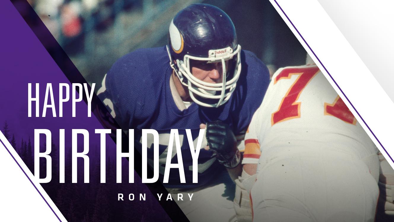 Happy birthday to T Ron Yary! 