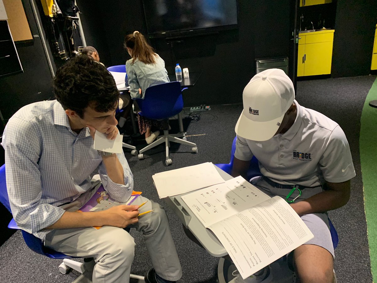 bridge_golf's tweet image. This summer, our young men are working on their brains and their games. #bridgegolffoundation #nosummerslide #harlem