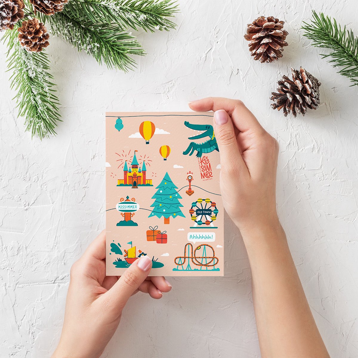In November, we worked with <a href="/Kissimmee/">Experience Kissimmee</a> Florida to spread a little holiday cheer with a lotta #Kineticards magic ✨ Together we designed this festive card that came to life and (with the help of <a href="/USPS/">U.S. Postal Service</a>) they were delivered to thousands of mailboxes around the world.