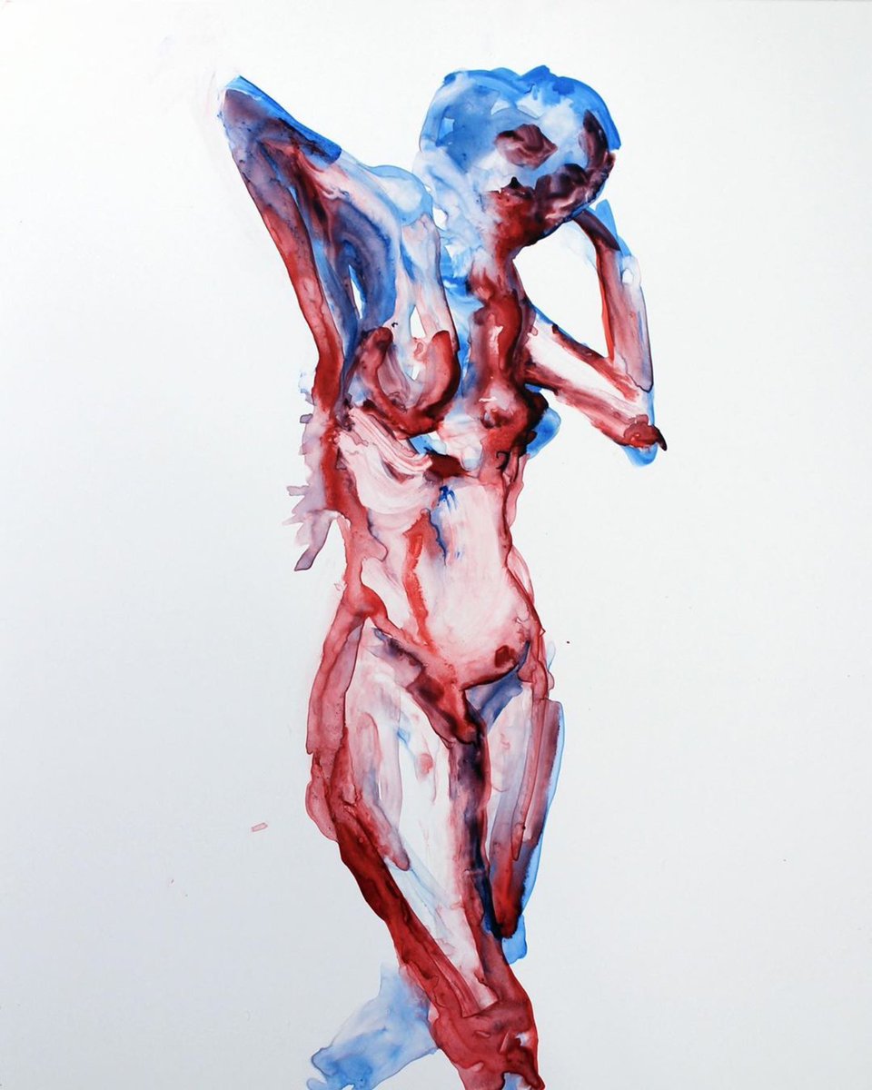 983bk's tweet photo. RT @kirstentingle: Watercolor on yupo, 11x14. Displaying right now at @983bk alongside some of my other figures, stop by to see my latest batch of creations in person 😊

#brooklyn #bushwick #watercolor #plastic #figurativepainting #body #painting #nyc #artshow #art
@legionpaper https://t.co/GnL6OBAEhg