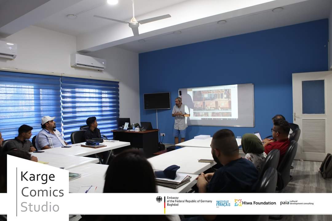 #Workshop di #fumetto a #Baghdad
