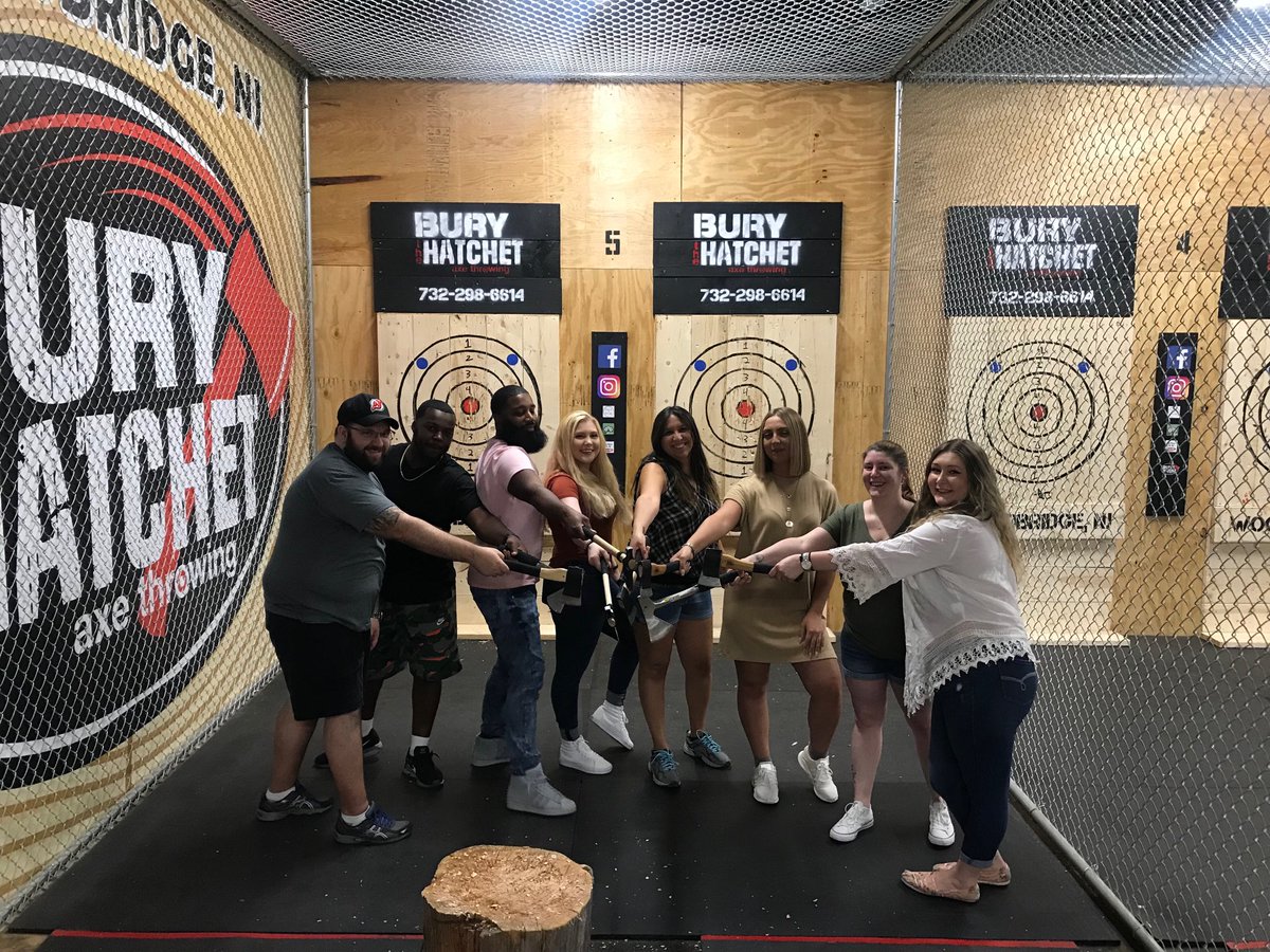 Had an awesome time last night with this amazing crew. Took them out as they were rockstars in our last contest! #teambuilding #winning #hatchetthrowing ⁦@Chilis⁩
