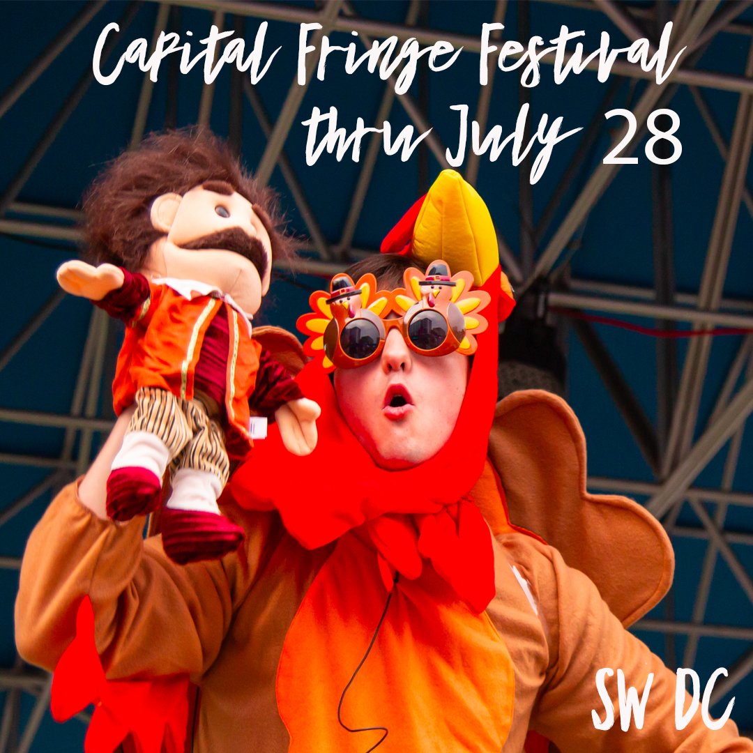 CapitalFringe's tweet photo. #capfringe19 Swinging into week two. Join us! #dctheatre #dcarts #acreativedc  - https://t.co/REIUb0pZPU https://t.co/f1aNOjsBQY