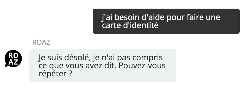 tomg_'s tweet photo. Il faut que j'arrête de poser des questions trop compliquées en testant un bot de collectivité locale destiné à guider les usagers. #chatbots #dumbbots https://t.co/dbb2mFPb7m
