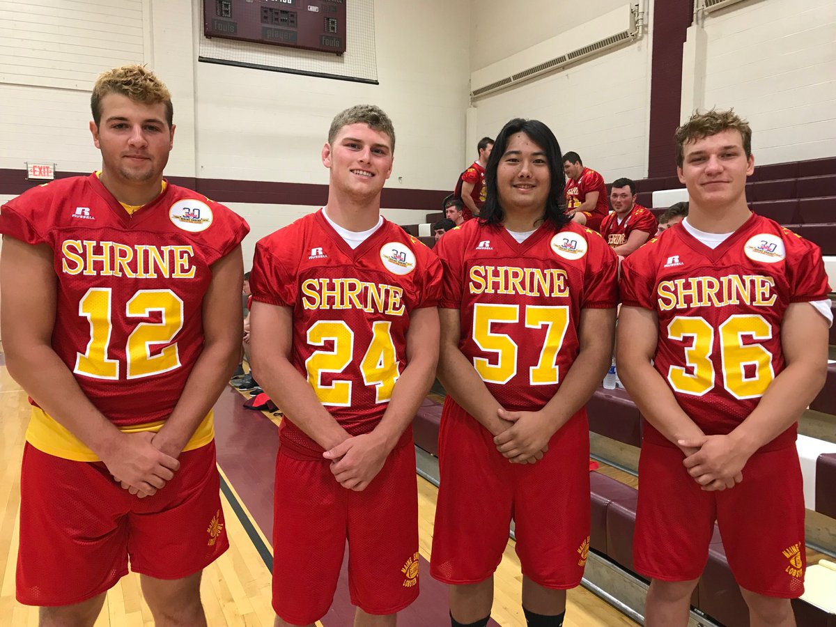 SteveCCraig's tweet photo. Portland connection on East Lobster Bowl team: Vincent Morrone, Chev; Zack Elowitch, Port; Koa Farnsworth, Port; Teigan Lindsteadt, Chev. #VarsityMaine https://t.co/i3Xplvf5wz