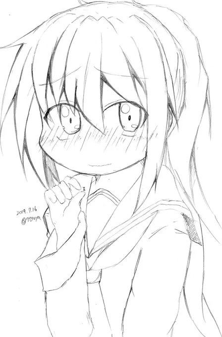 「ちょっと…ちょっとだけなら……」

#艦これ版深夜の真剣お絵描き60分一本勝負 
#艦これ版真剣お絵描き60分一本勝負_20190716
#文月 