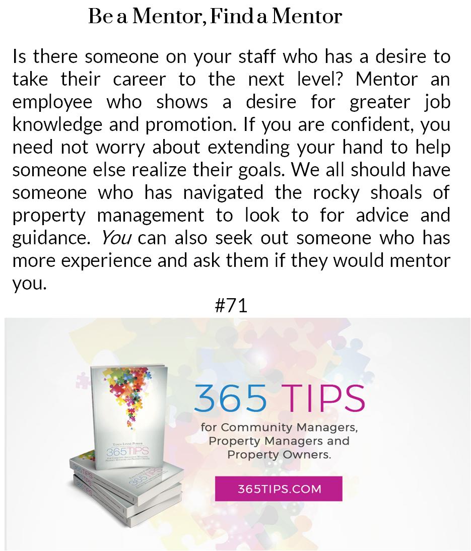 HelloTanoa's tweet photo. Mentors are vital to professional growth in any industry. 
#managers #communityassociations #peersupport #mentoringmatters #condos #hoas https://t.co/qED6u9DOya