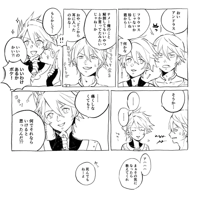 フラドラのつもりで描いたこぼれ話ネタです 