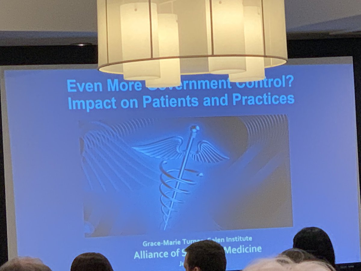 JasonJamesonMD's tweet photo. .@gracemarietweet from @galeninstitute emphasizes the founding principle of the institute: “Doctors, not bureaucrats, should be in charge of medical decisions”
@SpecialtyDocs
#ASMChat https://t.co/U1vhXLIrq2
