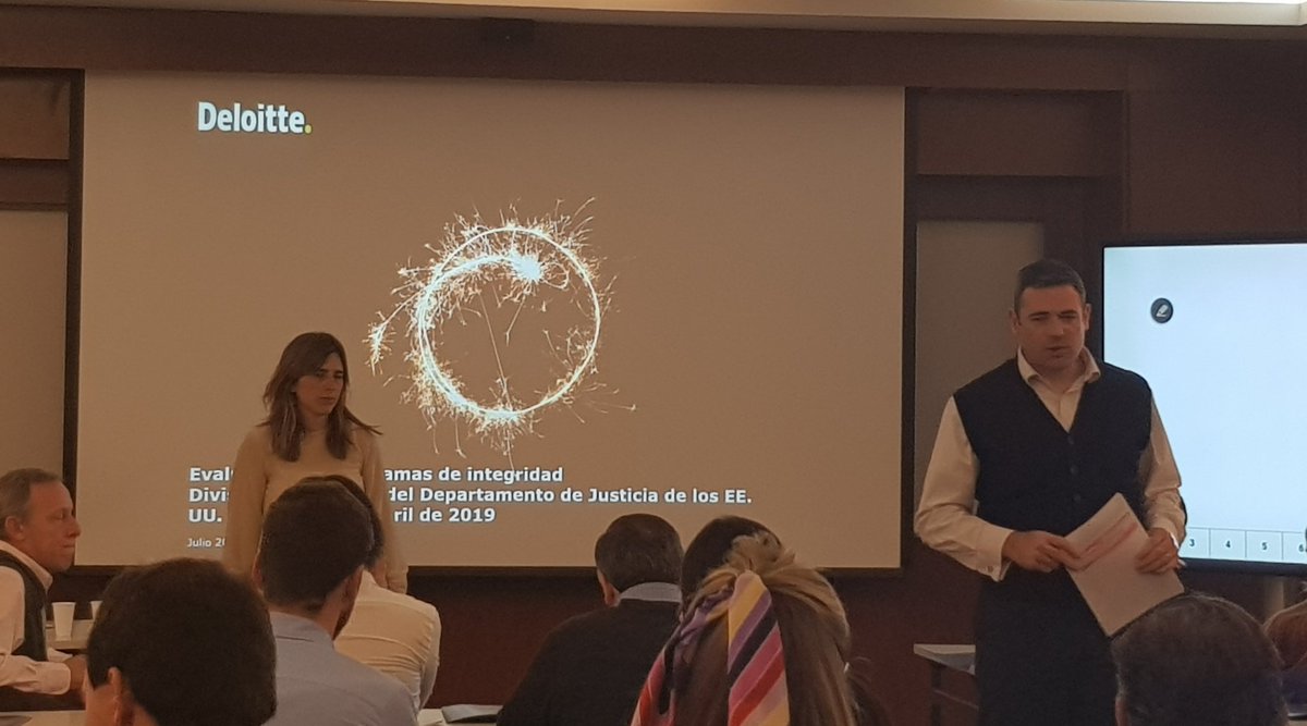 ACFEArgentina's tweet photo. #ACFE #Hoy Programa de formación continua - Evaluación del carácter adecuado (o no) de un Programa de Integridad @DeloitteARG @RaulSaccani Socia Lic. M. Mercedes Domenech https://t.co/skyetQyDwd