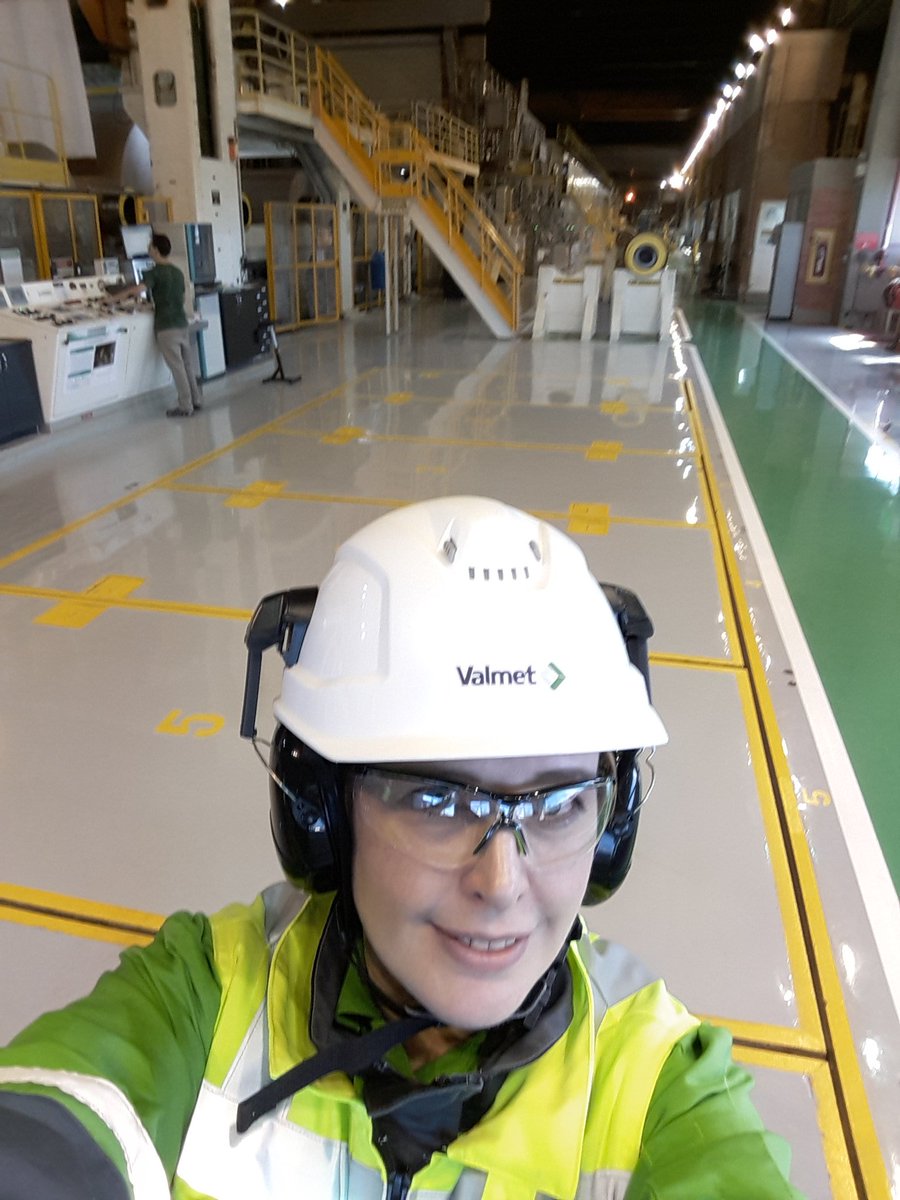 At the Klabin Monte Alegre mill. Fantastic views from the windows in the machine hall and one of the cleanest paper machine I have ever seen. #workingatvalmet