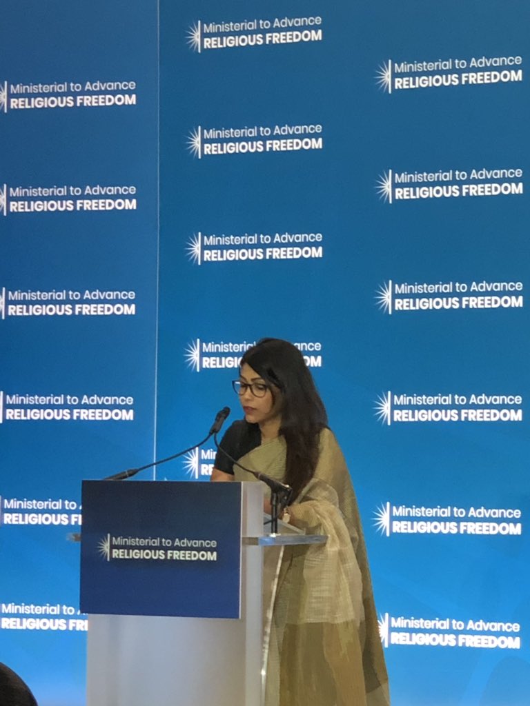 AIPrez's tweet image. #IRFMinisterial #AdvocatesInternational grateful to our dear sister from Sri Lanka for sharing about the Easter tragedy.