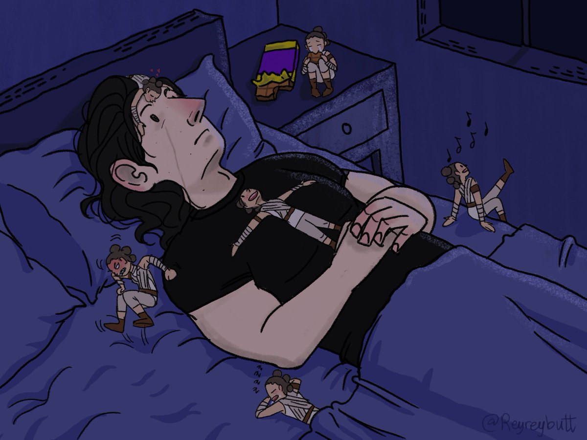 ReyreyButt's tweet photo. #Reylo AU where Kylo discovers that his new girlfriend Rey explodes into six tiny Reys every time she gets sad. https://t.co/cRCZGTcdfW