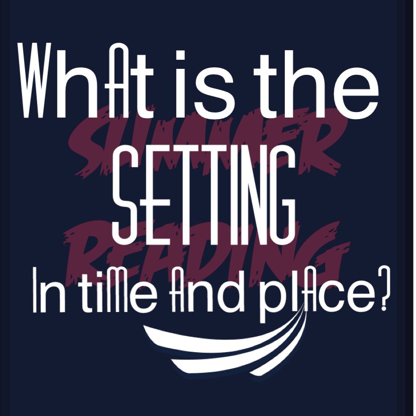 BHurstTechCoach's tweet photo. #sophomoresread What is the setting of your story in time and place? Respond and use the hashtag for your book - #ASPBYJK #ASHESBYLHA #MSOFP https://t.co/AH2Un0ANtj