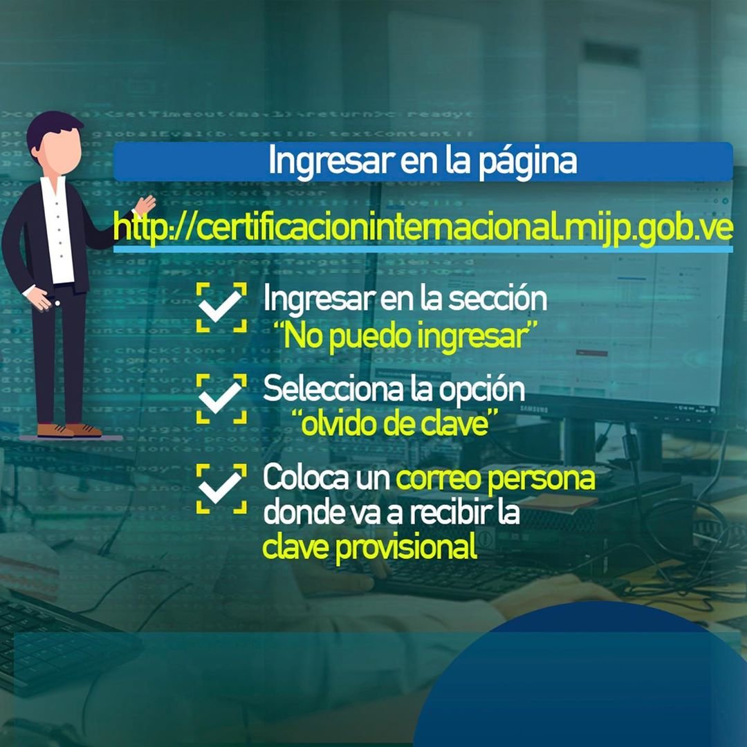 VenezuelaSaime's tweet photo. #Recuerda || @MIJPVenezuela || Estos son los pasos para recuperar tu usuario y clave para el sistema de #AntecedentesPenales. https://t.co/o4xAQNdoLc