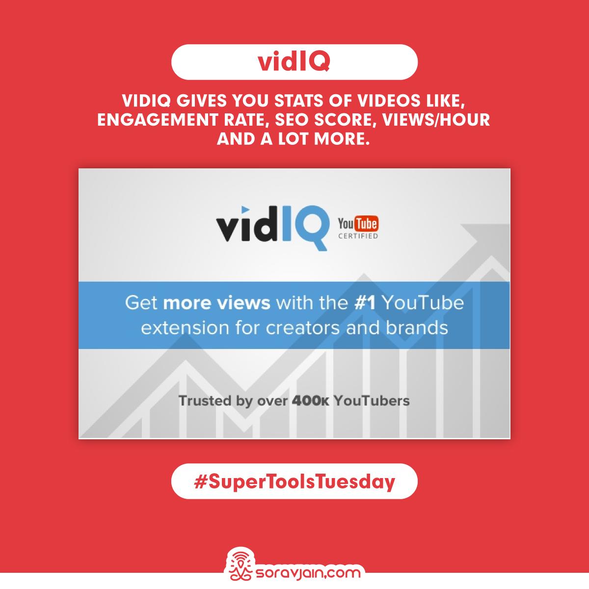 SoravJain's tweet photo. Next on my #SuperToolsTuesday, is a compilation of Google Chrome extensions that are recommended for YouTubers for various tasks. #SuperToolsTuesday #YouTubers #YouTubeTools (3/3) https://t.co/M9rZYCgytt