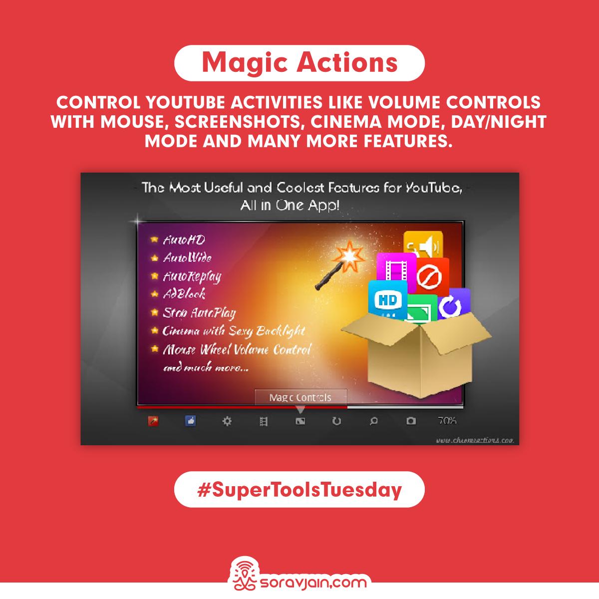 SoravJain's tweet photo. Next on my #SuperToolsTuesday, is a compilation of Google Chrome extensions that are recommended for YouTubers for various tasks. #SuperToolsTuesday #YouTubers #YouTubeTools (1/3) https://t.co/v7JhRhR2r5
