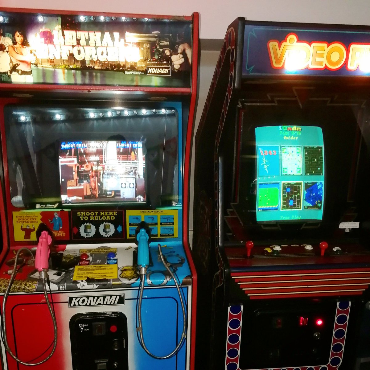 #Konami's #LethalEnforcers and classic iCade goodness. Play them both here! #CoinOp #Southend