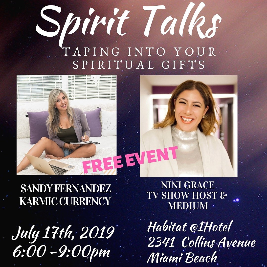 KarmicCurrency's tweet photo. Join me tomorrow with celebrity psychic &amp; medium @NiniGrace ! Tickets via eventbrite! https://t.co/LCf0am9bN6