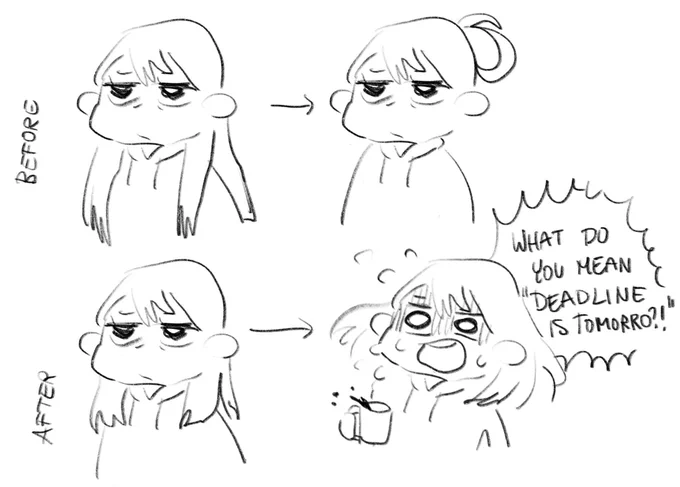 So I cut my hair at 2 am yesterday and now I feel like some ghibli char with hair that goes up when u have intense feelings 