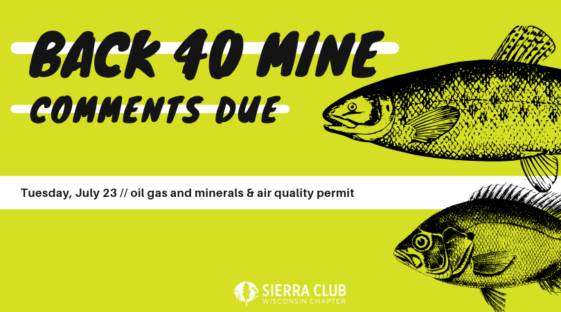 The Back 40 mine is a dangerous proposal that threatens the Menominee River with permanent risks from mining waste.

Click this link to submit comments: sierraclub.org/wisconsin/blog…