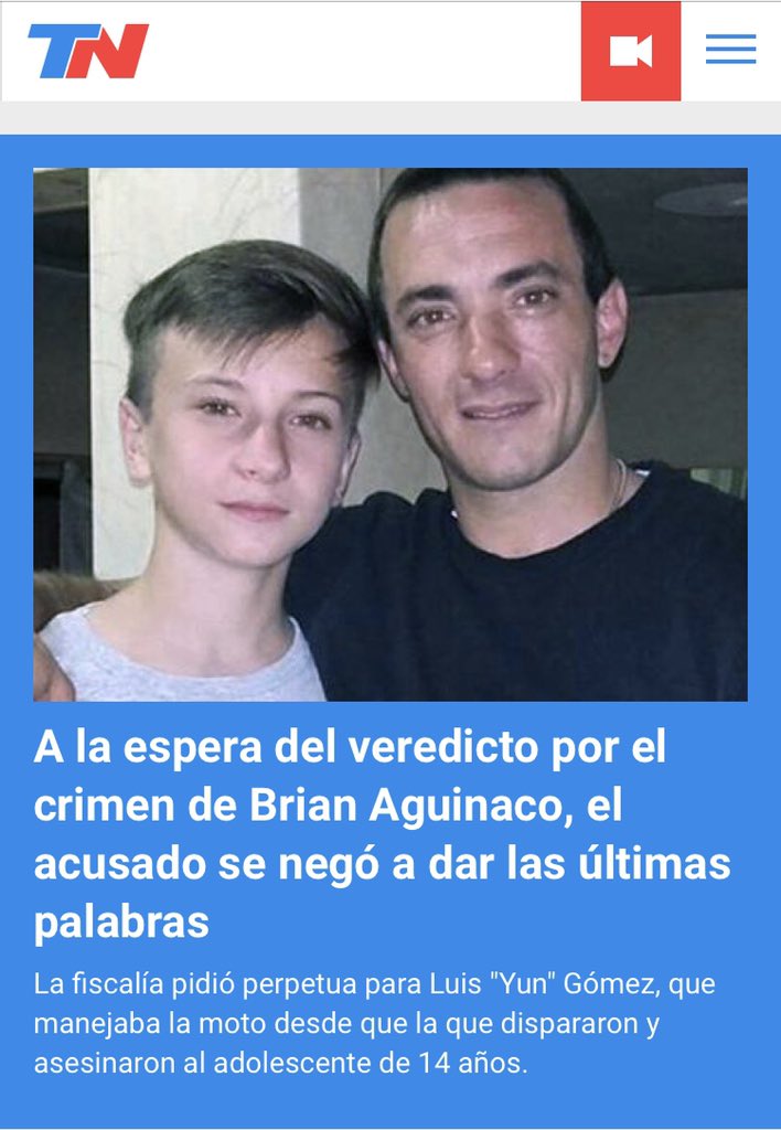 Entrar a TN y ver esto. Yo les explico, todo es ajeno hasta que te toca de cerca. Pensemos en un país mejor, en serio. Fuera de discusiones boludas de partidos, tomemos decisiones serias y no creamos que solo el valor del dolar nos cambia la vida. #JusticiaParaBrian