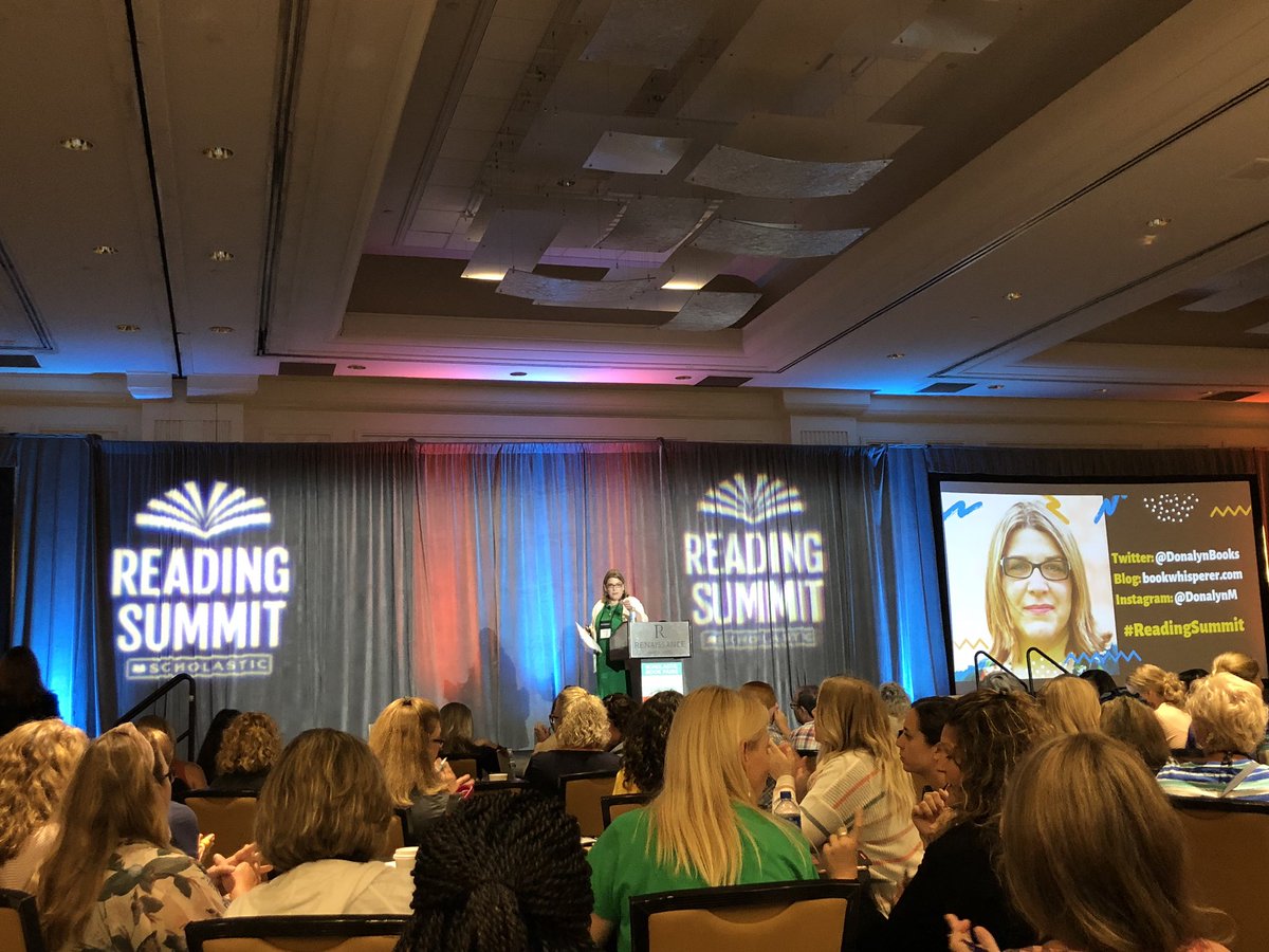“The best book for the child is the one they will read.” <a href="/donalynbooks/">Donalyn Miller</a> #TruthBomb #ReadingSummit
