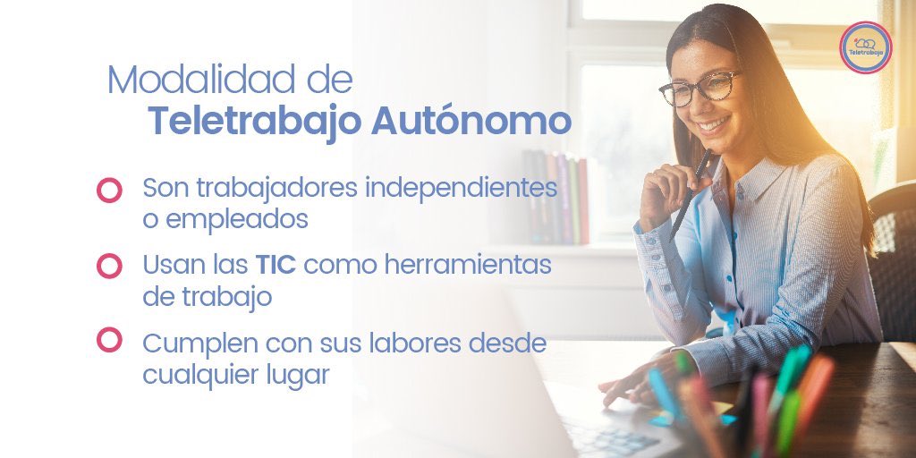 TeletrabajoCo's tweet image. Eres un teletrabajador autónomo si:
 ✔️Trabajas desde un lugar diferente a la oficina 
 ✔️ Usas herramientas de comunicación como el correo o el celular 
 ✔️Cumples con tus responsabilidades a tiempo 
#ApropiaciónTIC. #AdelanteConLegalidad