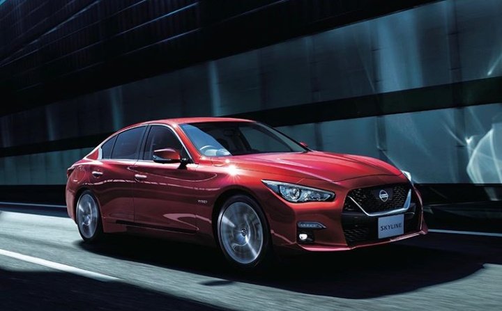 JDMSQUA's tweet photo. What you guys think of the new 'skyline' from nissan? It's like a r35 but sedan https://t.co/iy8gEXGSM3