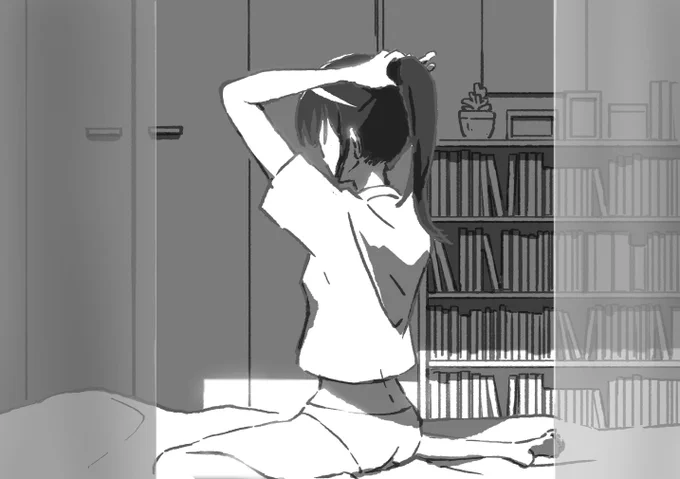 スカートはしわになったら困るから 