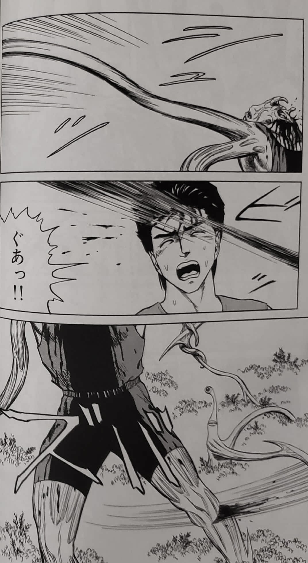 クロヒト キミ達が最近コラ画像にして遊んでる寄生獣のシーンは後藤を倒そうとして失敗するシーンだな このシーンは 今まで寄生 生物として利己的な考えを持ったミギーが 自己犠牲 という寄生生物ではありえない行動をする悲しくも激アツなシーンだから クロヒト キミ達が最近コラ画像にして遊んでる寄生獣のシーンは後藤を倒そうとして失敗するシーンだな このシーンは 今まで寄生 生物として利己的な考えを持ったミギーが 自己犠牲 という寄生生物ではありえない行動をする悲しくも激アツなシーンだから