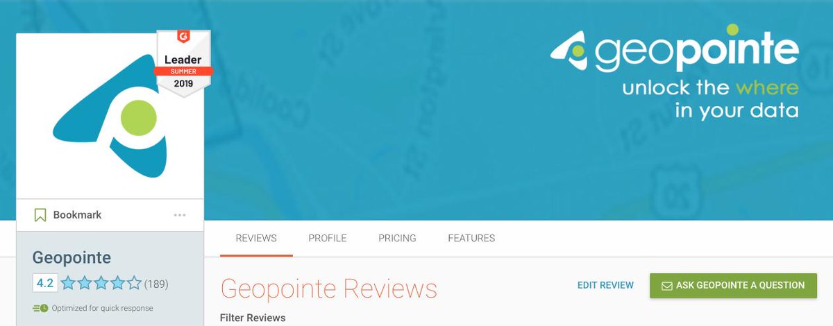 geopointe's tweet image. We are excited to be named in @G2CrowdReviews &quot;Grid® Report for Field Sales | Summer 2019&quot;! Click to learn how Geopointe could be the app your Sales team is missing! #mappingmadesimple #appyness #geolocation #sales #salesforce

bit.ly/31UdDpE