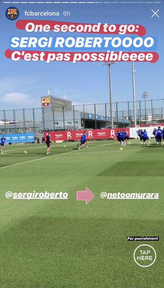 lnstantFoot's tweet photo. Le Barça trolle le PSG (ou Paul Le Guen ?) sur sa story Instagram... 😳😂 https://t.co/jWpgPyQCt7