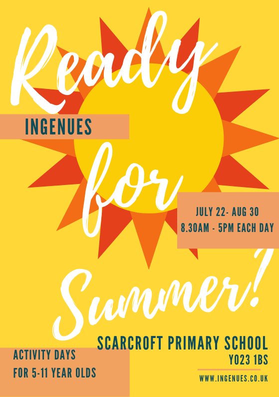 Are you ready for Summer? Check out our holiday workshops here. ☀️ingenues.co.uk/pages/events