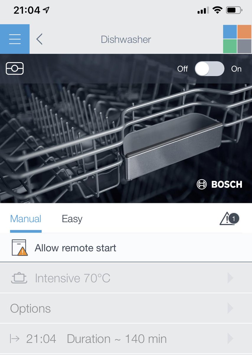 rabh's tweet image. My new dishwasher really doesn’t need to be WiFi connected... but I’m secretly glad it is. Just wish they had open APIs for integration

#iot #HomeAutomation #Bosch