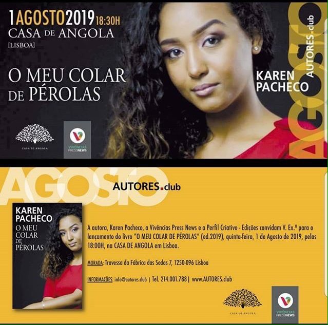 Wmmonopoly's tweet image. @karenkarina_13 🇦🇴
O Meu Colar de Pérolas !!! 1 Agosto de #Lisboa. 
Autores Club / Casa De Angola . #Workmagic .