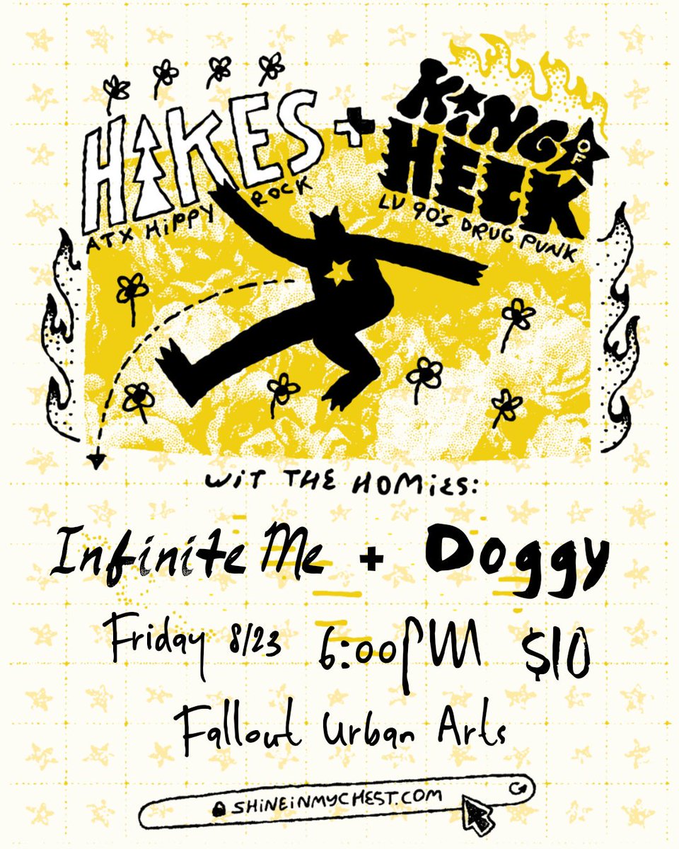 xlawmanx's tweet image. Lawman Presents HIKES &amp;amp; KING OF HECK with homies Infinite Me and Doggy.  Friday August 23rd. 6pm. Fallout Urban Arts. $10. Get yer Tix here eventbrite.com/e/hikes-king-o…