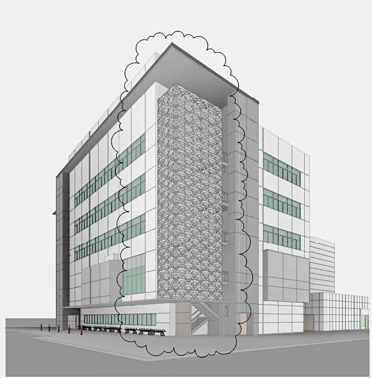 DesignMetalC's tweet image. Work in progress update after our (Mock-up) of facade design from one of our past post. 

Design Metal Creations company worked along Bostic Steel to give UM[Simulation Hospital Building] this amazing facade design. ⚜️