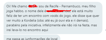 PostHabbo_'s tweet photo. Que lindo!! Mães levem seus filhos. ❤💕🥳
Essa é a Sr.a G*****, que irá levar o Artur no dia 26/11 - em RECIFE.
E você? Vai em algum encontro? https://t.co/4OxGgcWdJO