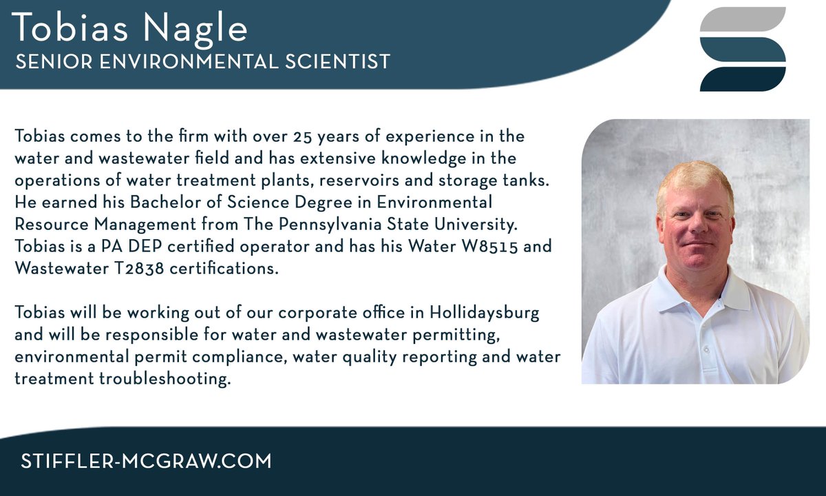 StifflerMcGraw's tweet photo. Please help us in welcoming the newest addition to our team, Tobias Nagle! https://t.co/ENBXnSwhde