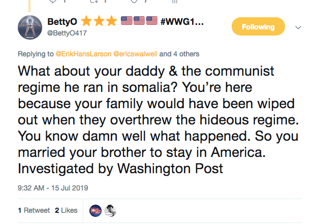 ErikHansLarson's tweet photo. @IlhanMN #IslamoCommie's inane rants being elevated by the #Propagandists at @nowthisnews aka #NowThisLie! How surprising! https://t.co/t4vLdOtdsg